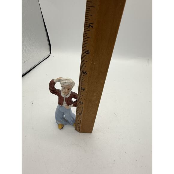 Vintage Occupied Japan Middle Eastern Dancer Figurine Hand Painted 4.75” - Picture 7 of 8